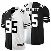 Nike Browns 95 Myles Garrett Black And White Split Vapor Untouchable Limited Jersey Dyin,baseball caps,new era cap wholesale,wholesale hats